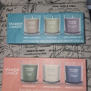 Yankee Candle Gift Set - Amber, Sage, Lavender, Balsam, Vanilla, Cashmere